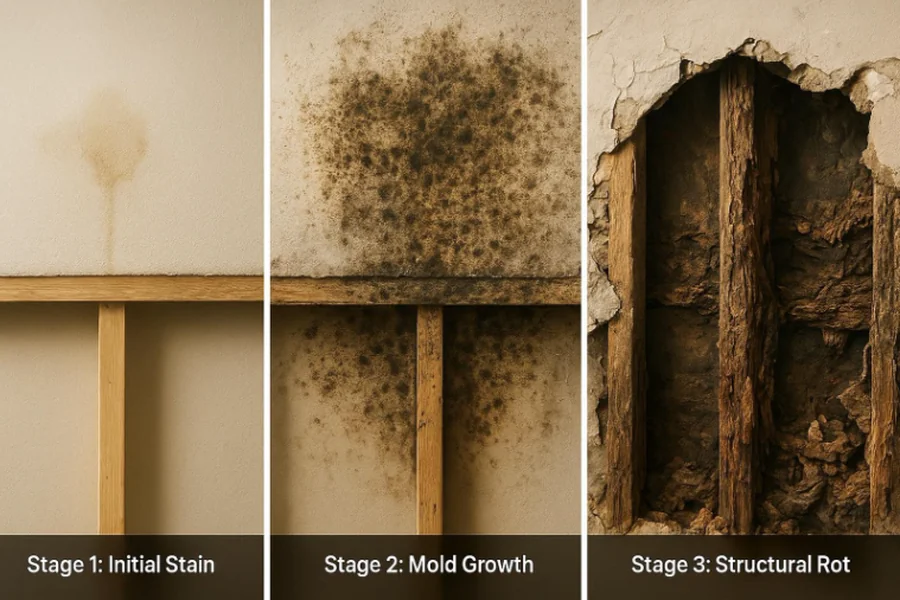 Water Damage Affects Building Structures