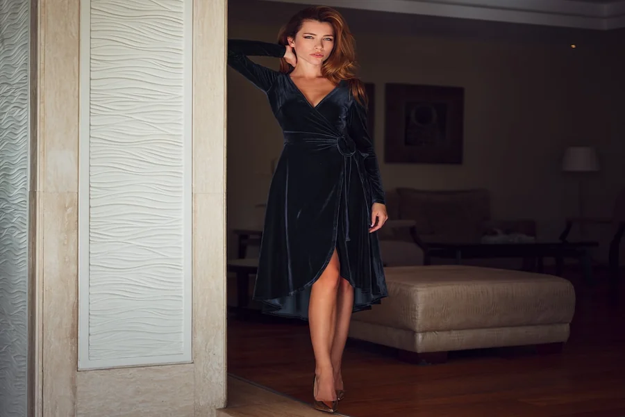 All the Time Velvet Mini Dress
