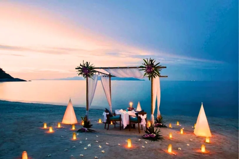 On-site Weddings in Montego Bay Jamaica Private Dinner on the Beach.